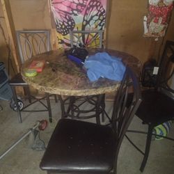 Dining Room Table With Four Chairs And End Tables