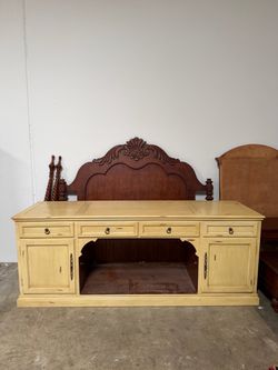 Painted Cream Desk/Credenza