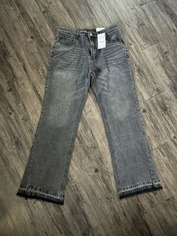 Grey/Black Jeans