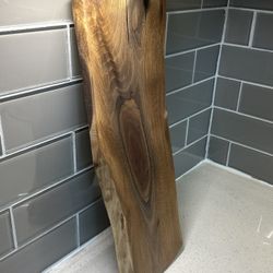 Serving Board, Walnut With Live Edge