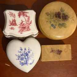 (2) Limoges, (2) Alabaster 