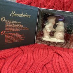 Snowbabies “why Don’t You Talk To Me” Figurine In Box 