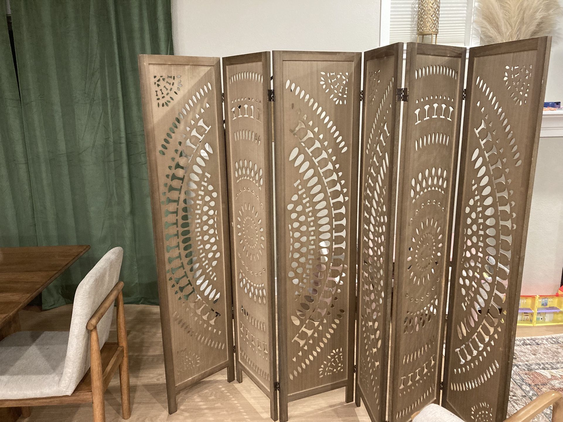 6 Panel Room Divider, 5.6FT Screen