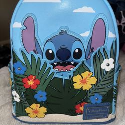 Loungefly Disney parks Stitch tropical floral mini backpack