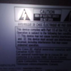 56 Inch TV Panasonic No Remote 