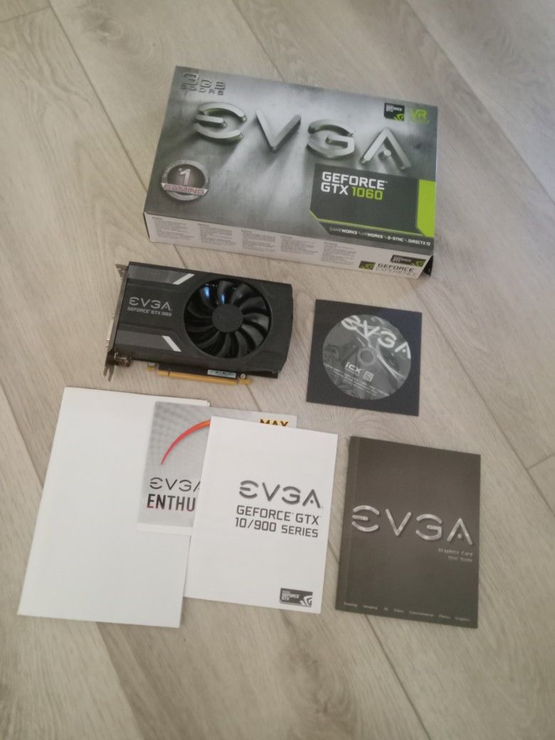 EVGA Nvidia Geforce GTX 1060 3GB Graphics Card
