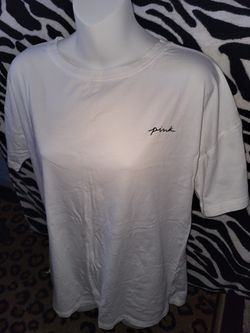 Women's (WHITE T-SHIRT) By Victoria Secret PINK