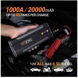 TACKLIFE T8 MAX JUMPSTARTER 1000A PEAK  2000mAh 