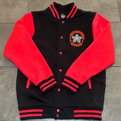 Demogorgon Hunter Stranger Things black/red Varsity Jacket size Medium Pre owned