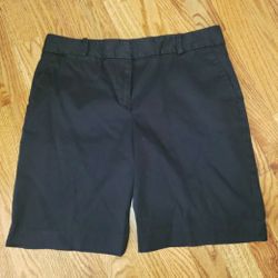 Talbots Petites Black Bermuda Shorts Size: 8P