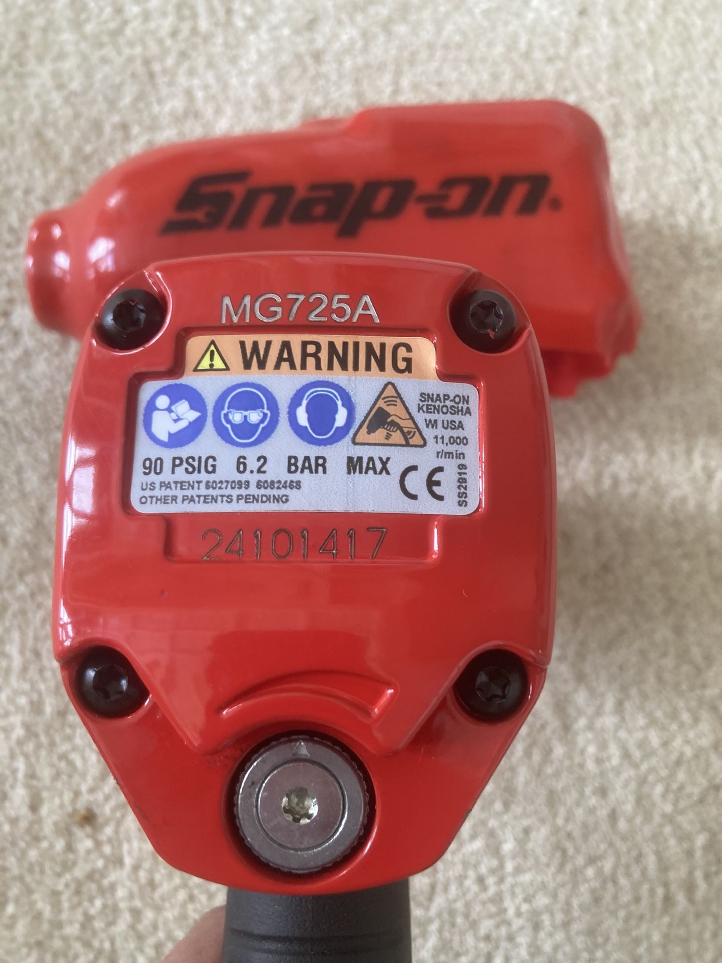 Snap On Tools 1/2 Impact MG725A Like New Comes With Boot