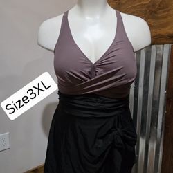 New Women's Plus Size Swimsuit Dress 