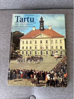 Tartu Town of Students 1986 Hardcover Photo Book Estonia Eesti Raamat Vintage
