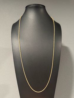 10K Gold Rope Chain – 1.59 Grams  -  Size: 25.20 inches🔥 (Firm Price)