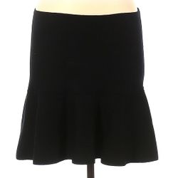 Zara Women's  Black Flare Skirt Size 10  L Large Extra Large 