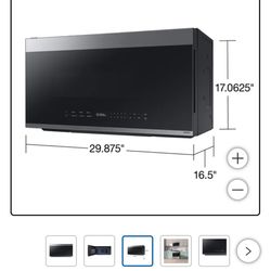 Samsung Bespoke Smart 2.1 cu. ft. Over-the-Range Microwave with Wi-Fi & LCD Display