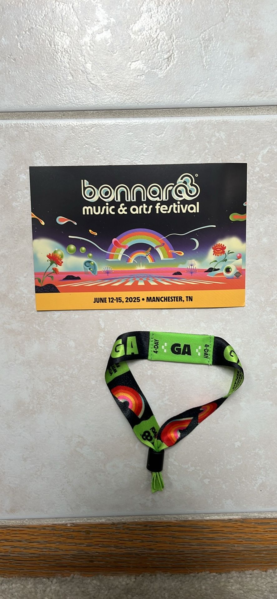 Bonnaroo 4 Day GA Ticket