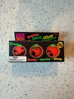 🔥Halloween  NeeDoh Teenie Jack-Glow Lanterns 3 Pack sold out 🔥