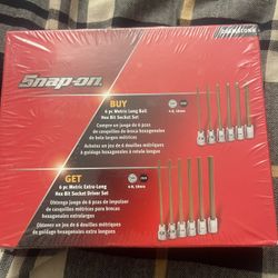 Snap on Metric Long Hex Ball End And Extra Long Hex 