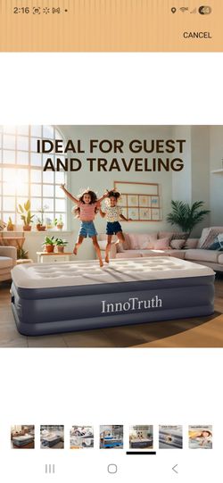 Innotruth twin air matress with built-in pump,  raises 18inches,  firm price