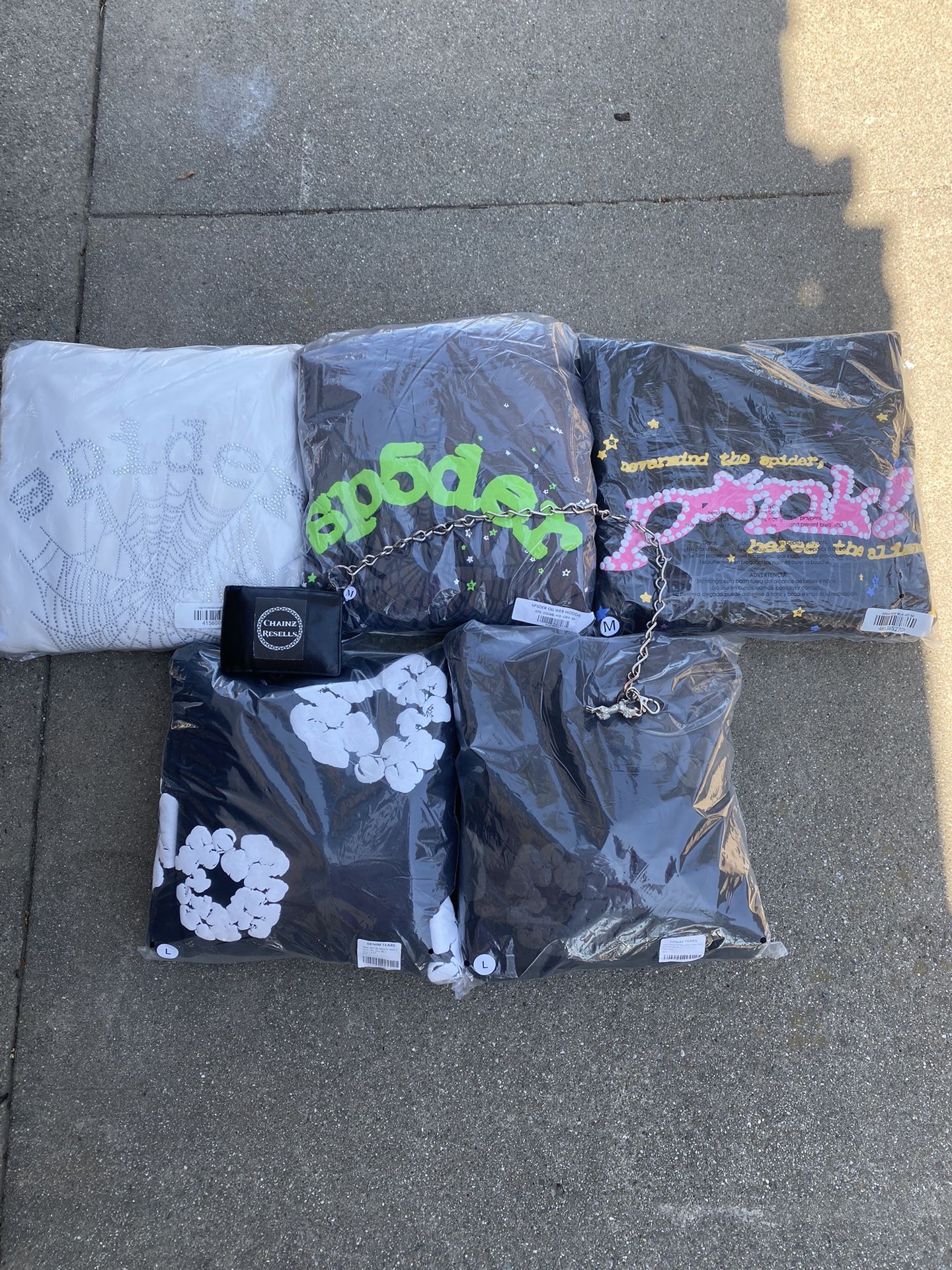 Denim Tear Sp5der Hoodies