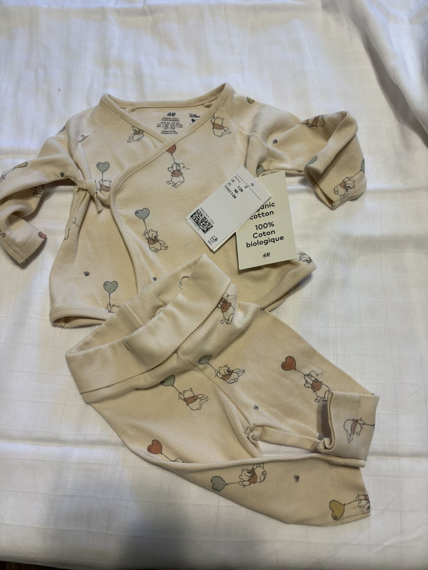 Organic Cotton Winnie The Pooh Size Newborn