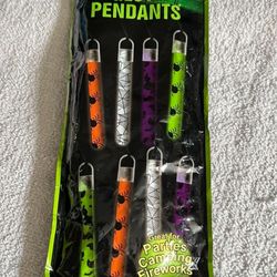 Halloween Glow In The Dark Pendants Set Of 8 