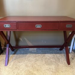 Desk - Target Threshold Deep Red Desk