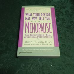 What Your Doctor May Not Tell You About Menopause By John R. Lee, M.D. With Virginia Hopkins