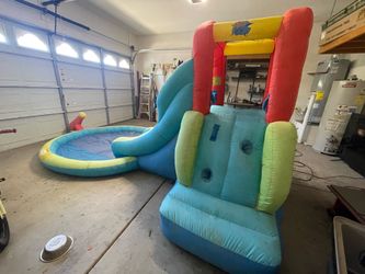 FREE Bouncy slide and pool with fan