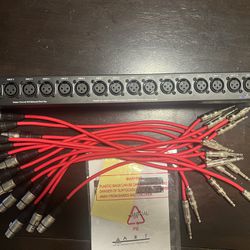 patchbay & cables with neutrik connectors