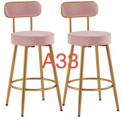 26'' Velvet Bar Stools