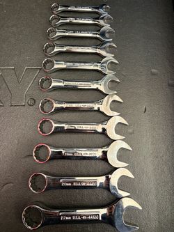 22pc USA -VV- Craftsman Stubby Full Polish Wrench Set
