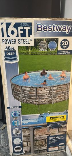 Bestway Power Steel 16ft x 48in Above Ground Pool Set