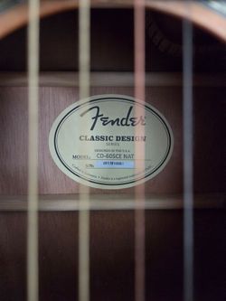 Fender electric acoustic