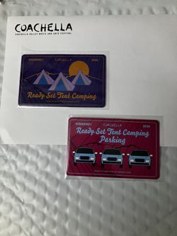 Coachella Ready Set Tent Camping Pass Weekend 1