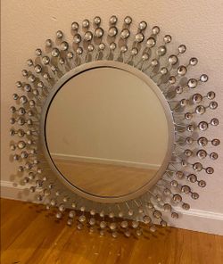 Elegant Silver Wall Mirror Home decor