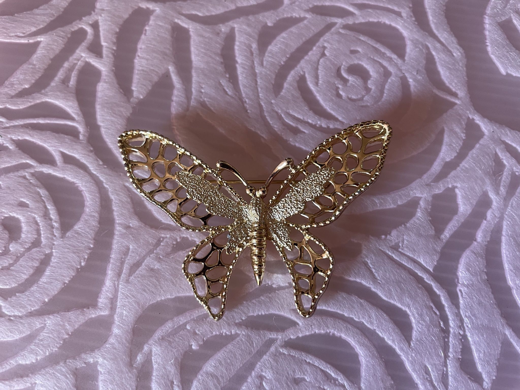 Vintage Sarah Cov Butterfly Brooch
