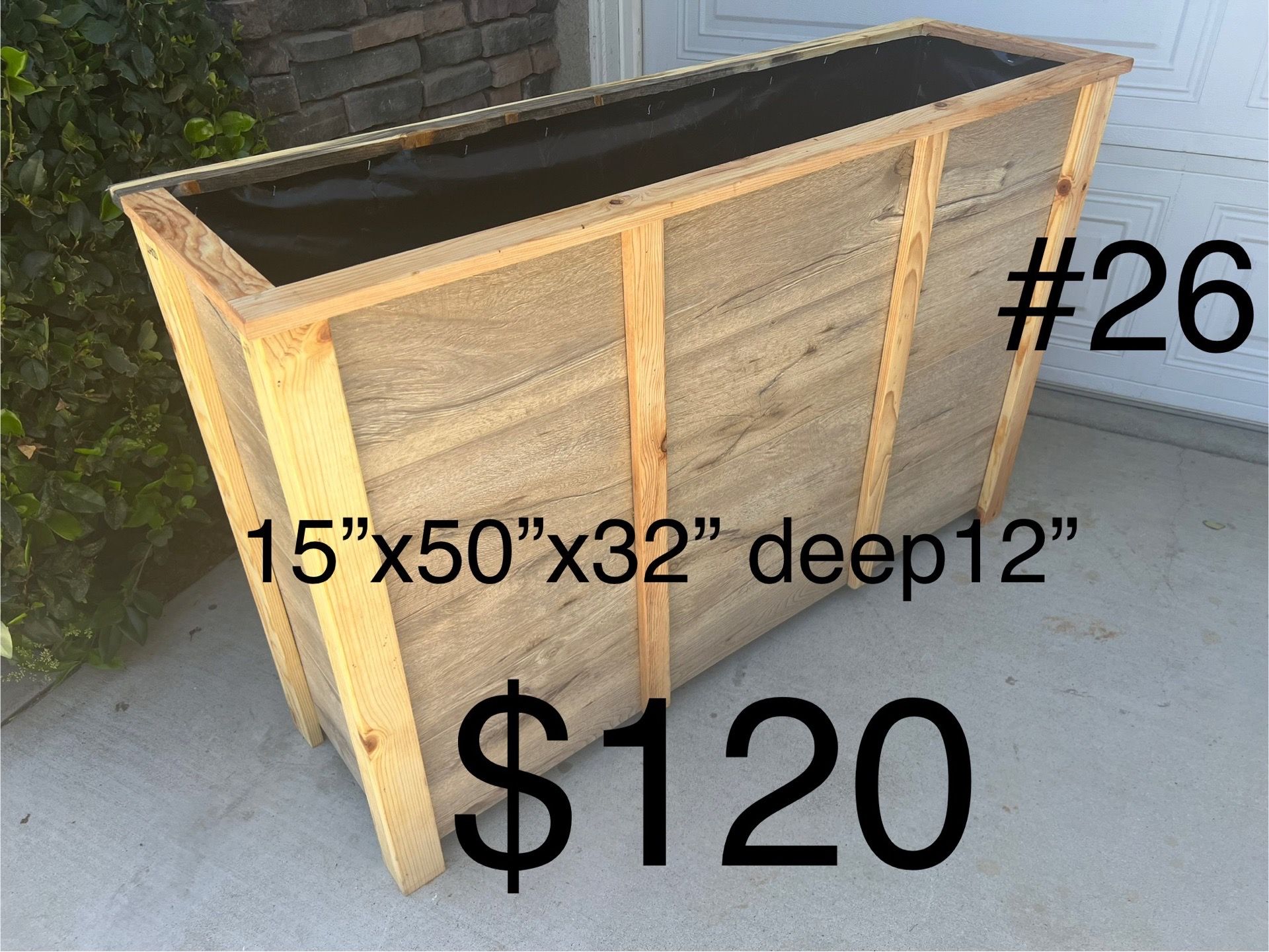 Planter box bed garden raised pots