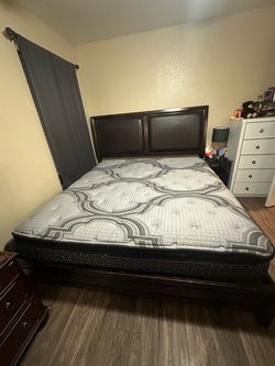 King Bed Frame and Mattress