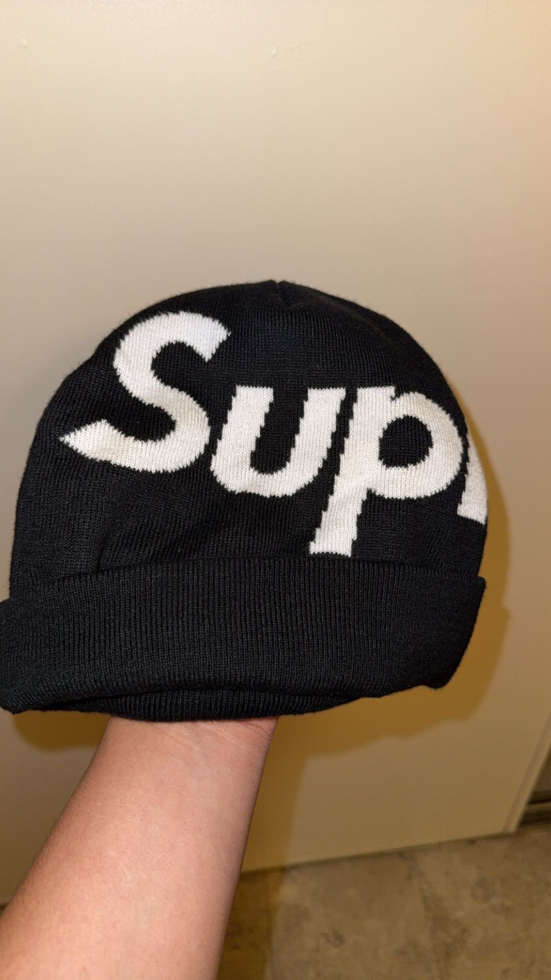 Supreme Big Logo Beanie (FW24) Brand New Never Worn, Perfect For Winter