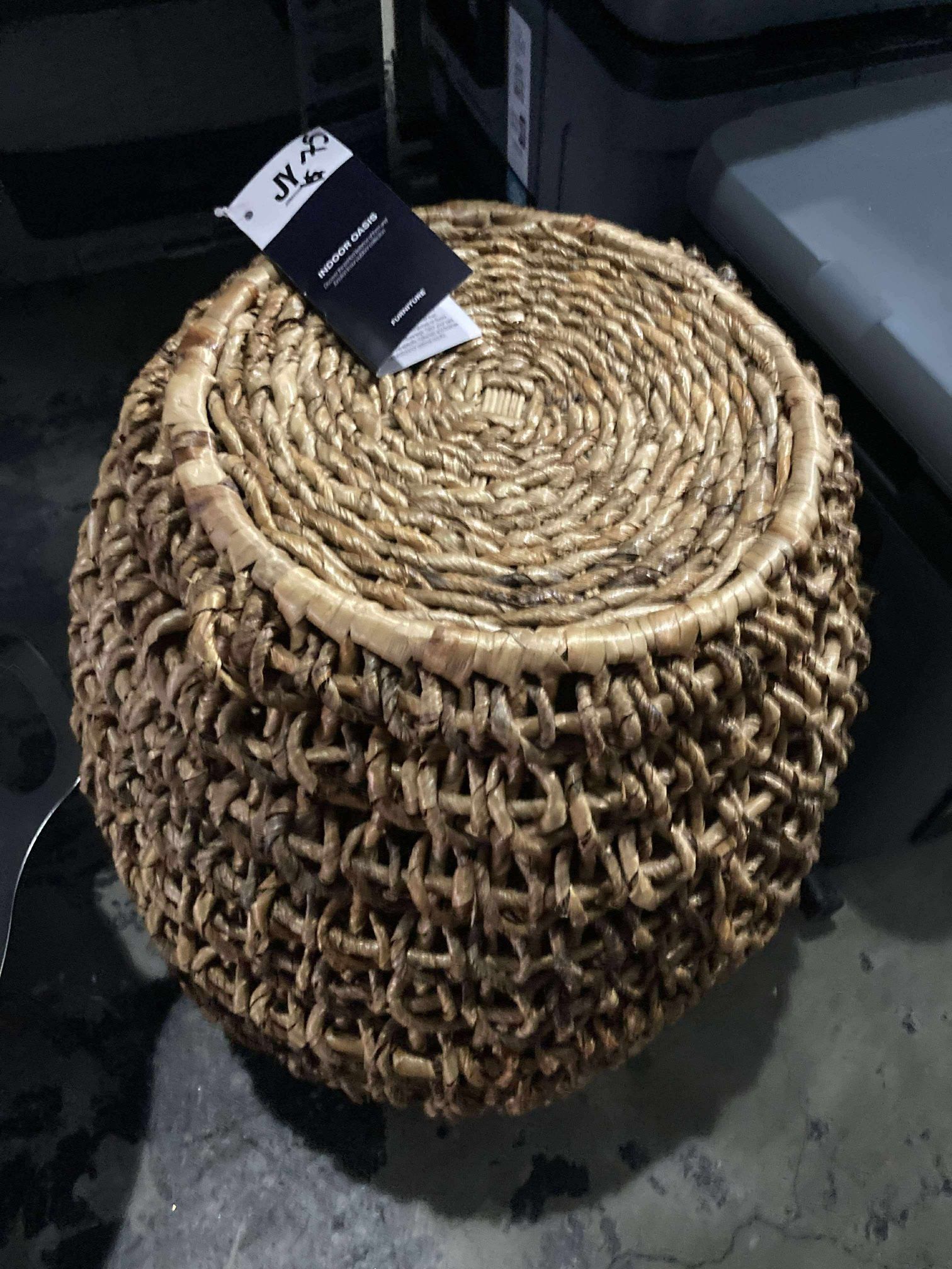 Indoor Wicker Side Table