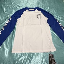 Chrome Hearts White Long Sleeve (Blue Sleeves) Size S – Premium Streetwear