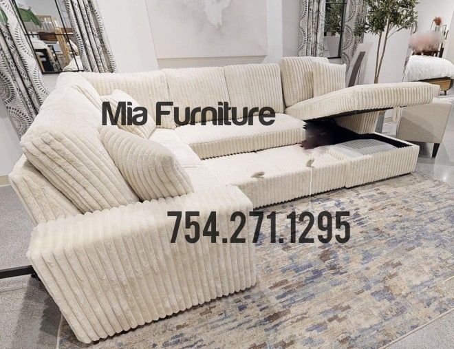 Sectional Sleeper Pull Out Sofa Bed With Storage