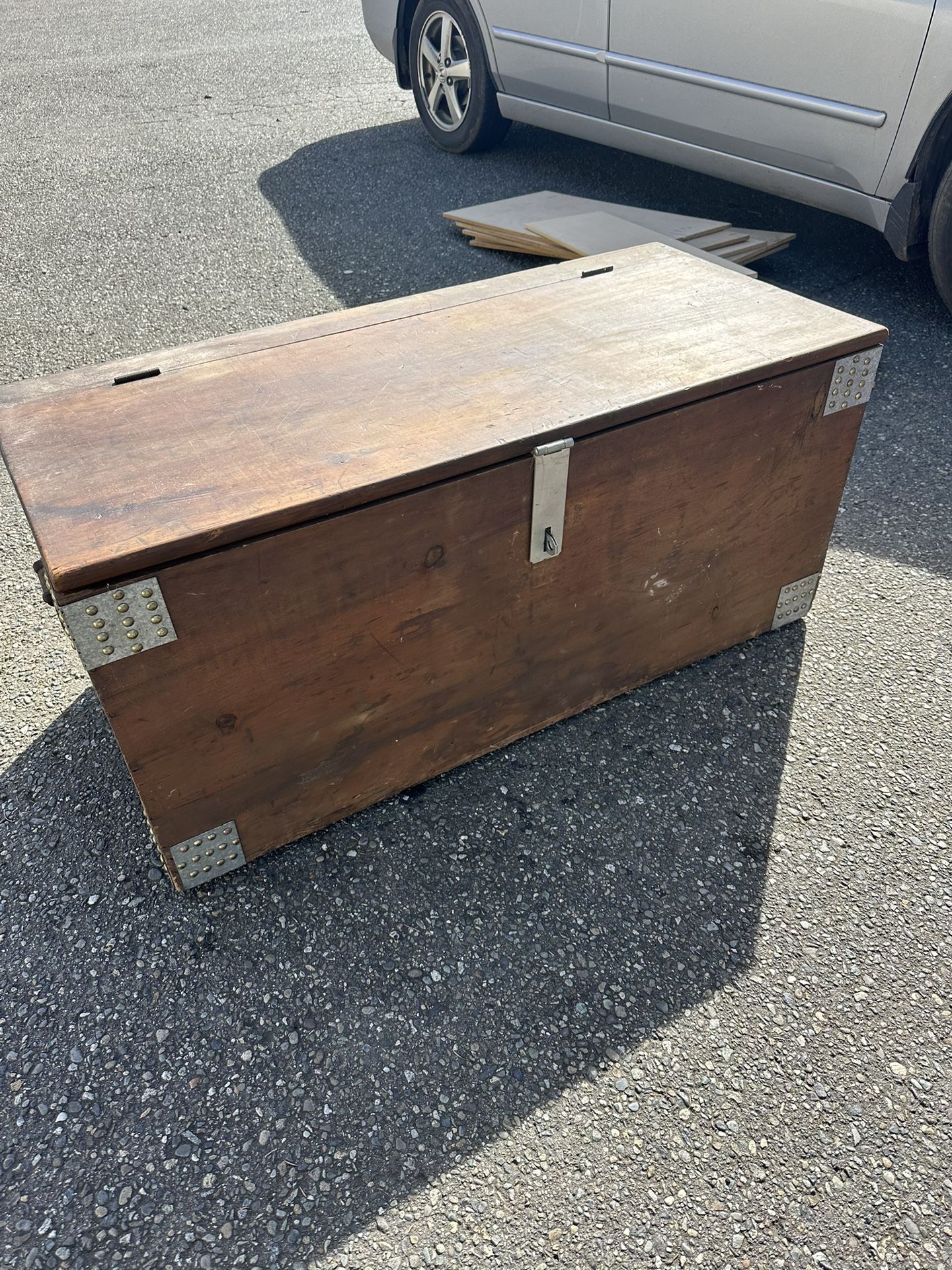 Custom Locking Wood Chest