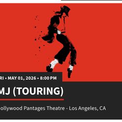 MJ the Musical at the Pantages Theater