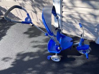 Little Tikes Blue Toddler Tricycle with Push Handle