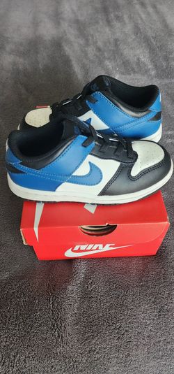 Toddler nike dunk blue black 10c