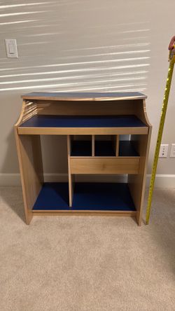 Layered desk with drawer
