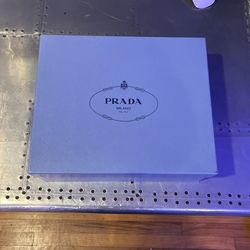 Blue Prada Shoe Box